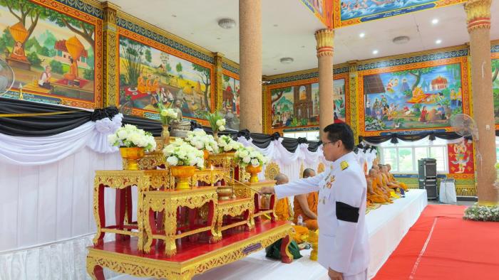 ร่วมพิธีบำเพ็ญกุศลในวาระครบ ๗ วัน (สั...